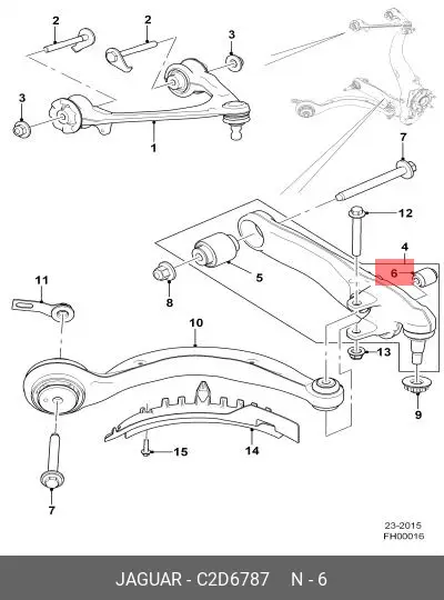 JAGUAR C2D 6787 BUSH, SUSPENSION
