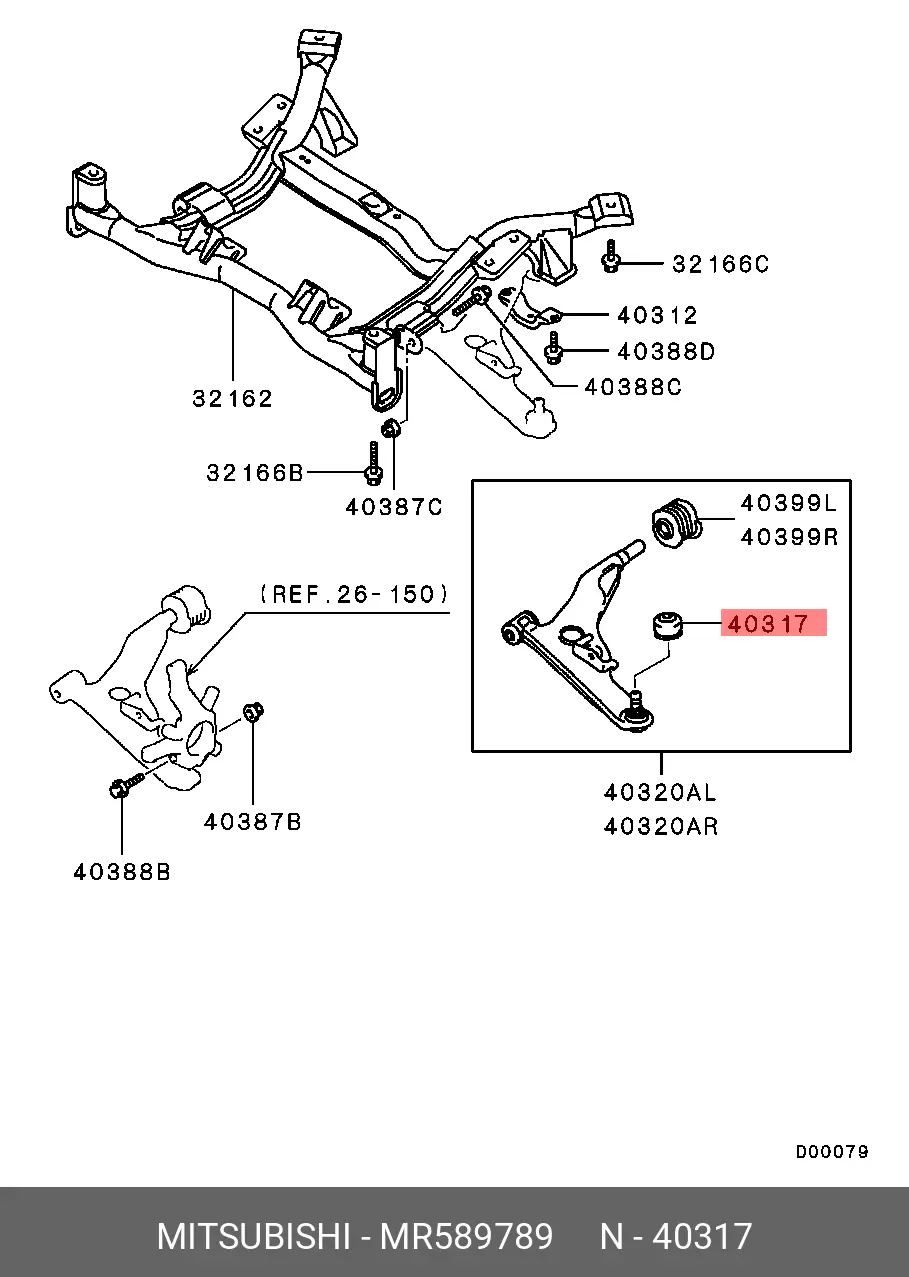MITSUBISHI MR589789 BALL JOINT BOOT