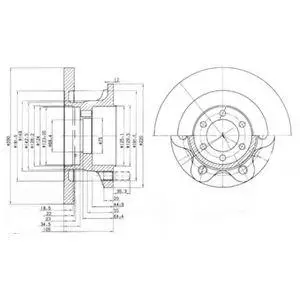 DELPHI BG9722 ROTOR DISC