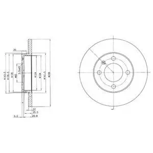 DELPHI BG2116 ROTOR DISC