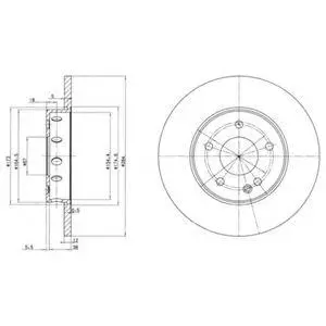 DELPHI BG2769 ROTOR DISC