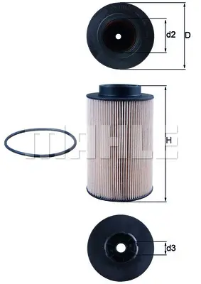 MAHLE/KNECHT KX 191/1D FUEL FILTER (ELEMENT)