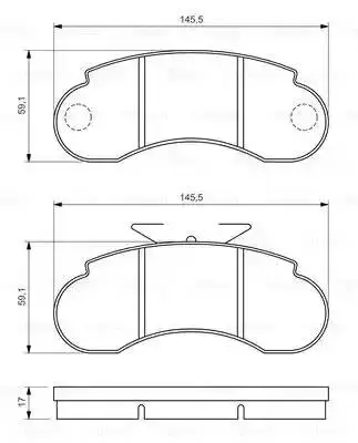 BOSCH 0986460947 BRAKE PADS