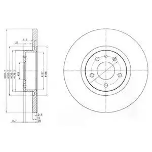 DELPHI BG3420 ROTOR DISC