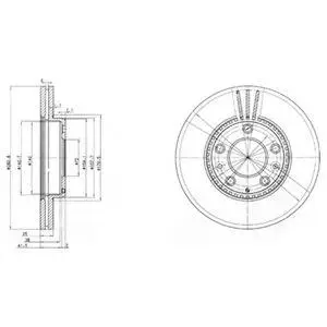 DELPHI BG3874 ROTOR DISC