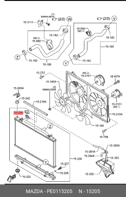 MAZDA CX-5 MK2 Radiator Cap PE0115205 NEW GENUINE | UK