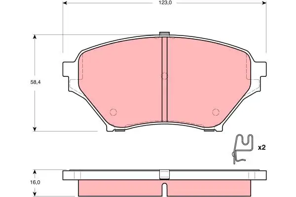 TRW GDB3302 BRAKE PADS