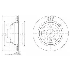 DELPHI BG3894 ROTOR DISC