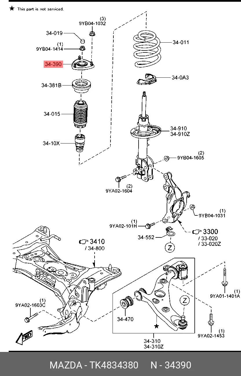 MAZDA TK48-34-380 TK48-34-380