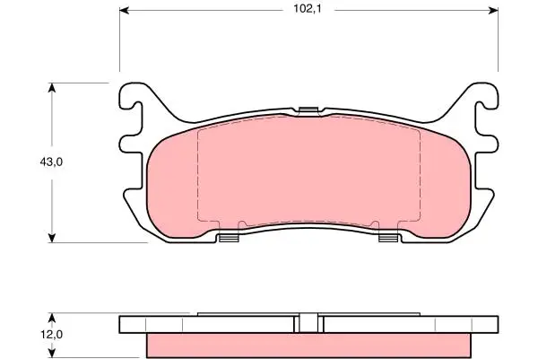 TRW GDB3319 BRAKE PADS