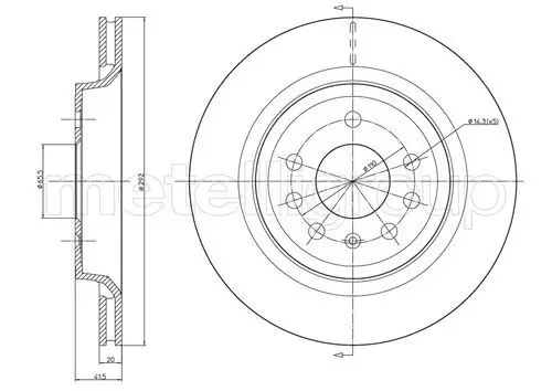 Metelli 23-0682C ROTOR DISC