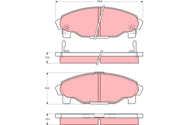 TRW GDB3071 BRAKE PADS