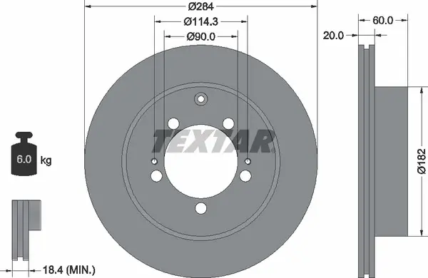 TEXTAR 92134700 ROTOR DISC