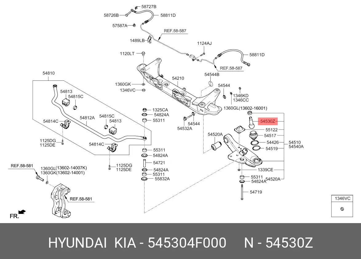 HYUNDAI 54530-4F000 BALL JOINT