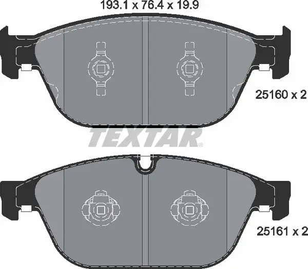 TEXTAR 2516002 BRAKE PADS