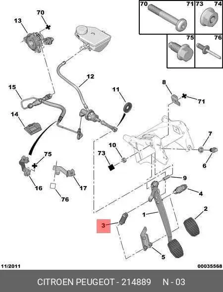 Peugeot / Citroen 0000214889 PART