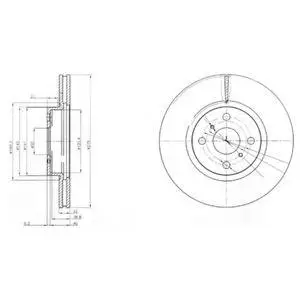 DELPHI BG4054 ROTOR DISC