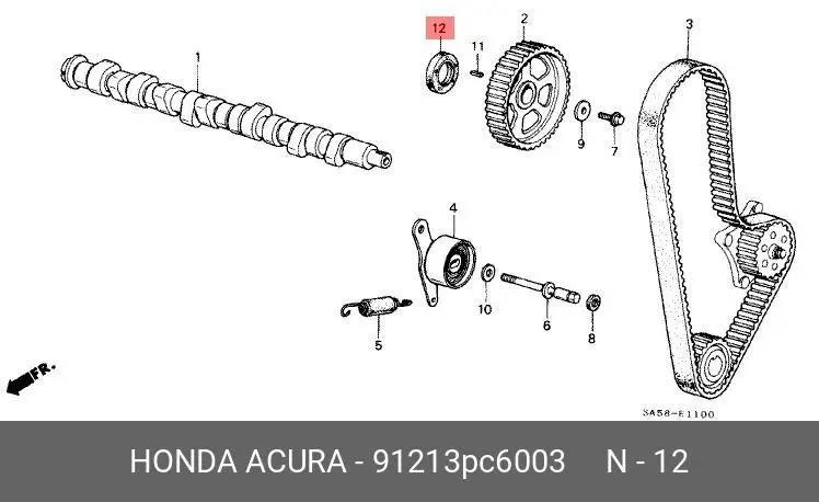 HONDA 91213-PC6-003 OIL SEAL (CAMS/CRANKS, FRONT)