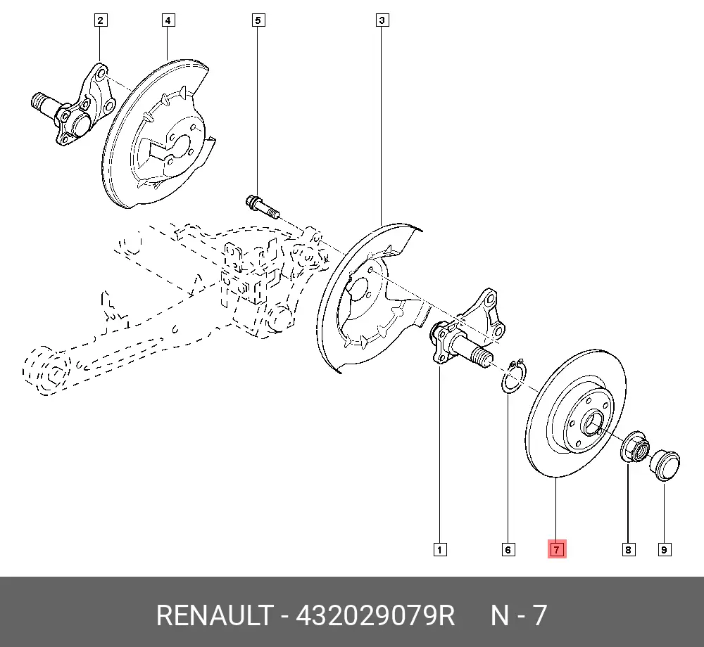 RENAULT 43 20 290 79R ROTOR DISC