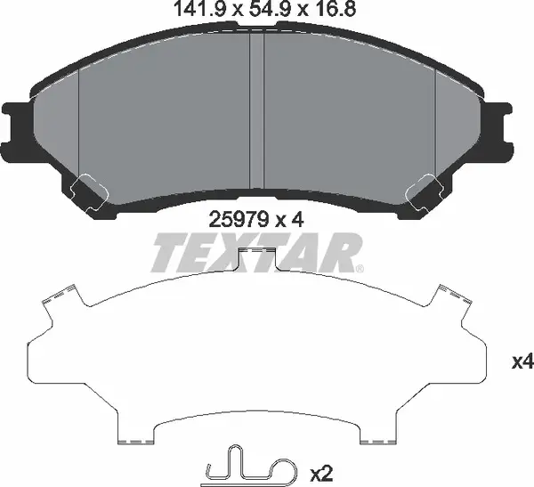 TEXTAR 2597901 BRAKE PADS