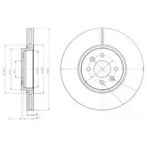 DELPHI BG3929 ROTOR DISC