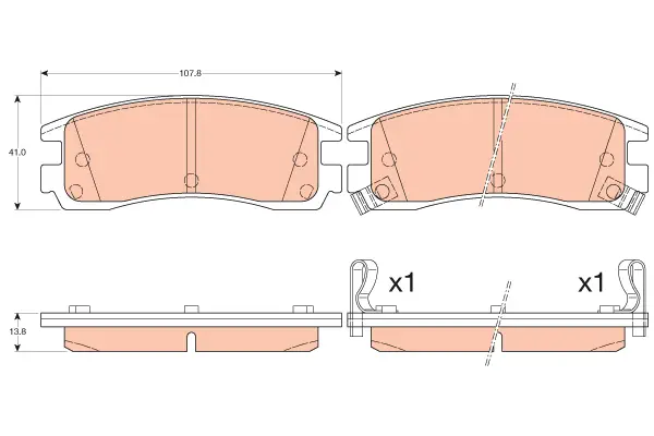 TRW GDB4098 BRAKE PADS