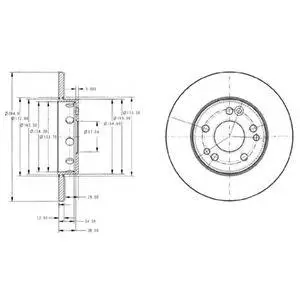 DELPHI BG2314 ROTOR DISC