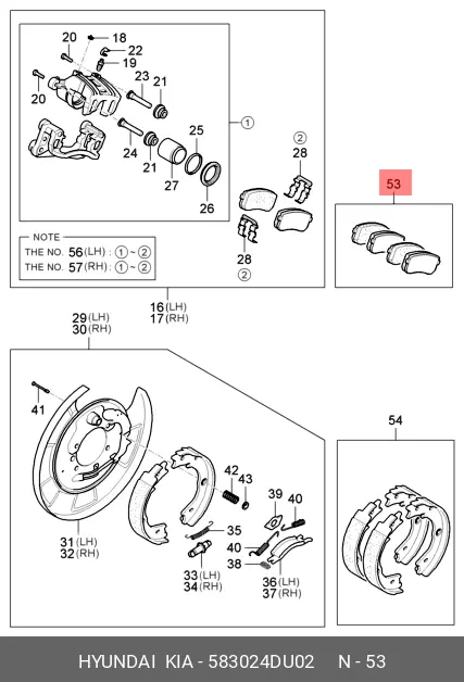 HYUNDAI 58302-4DU02 BRAKE PADS