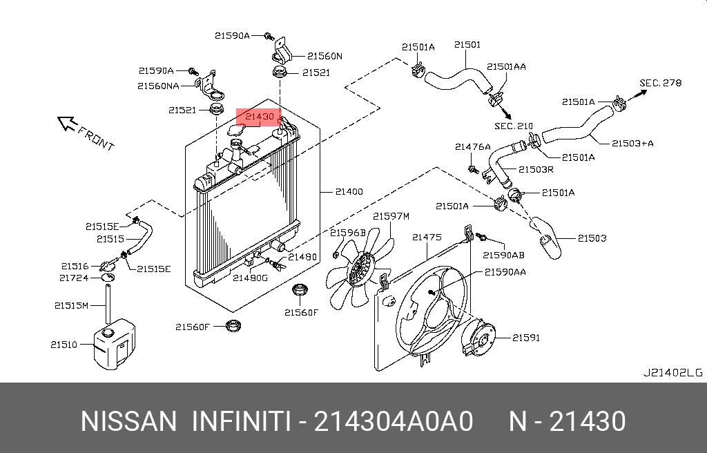 NISSAN 21430-4A0A0 RADIATOR CAP