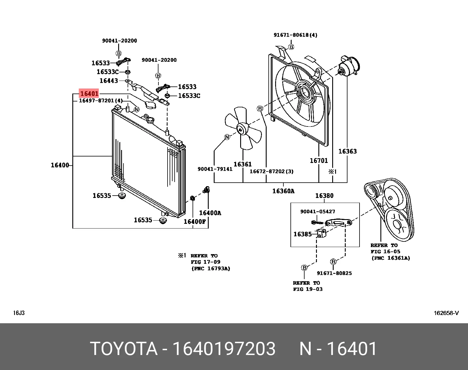 TOYOTA 16401-97203 RADIATOR CAP