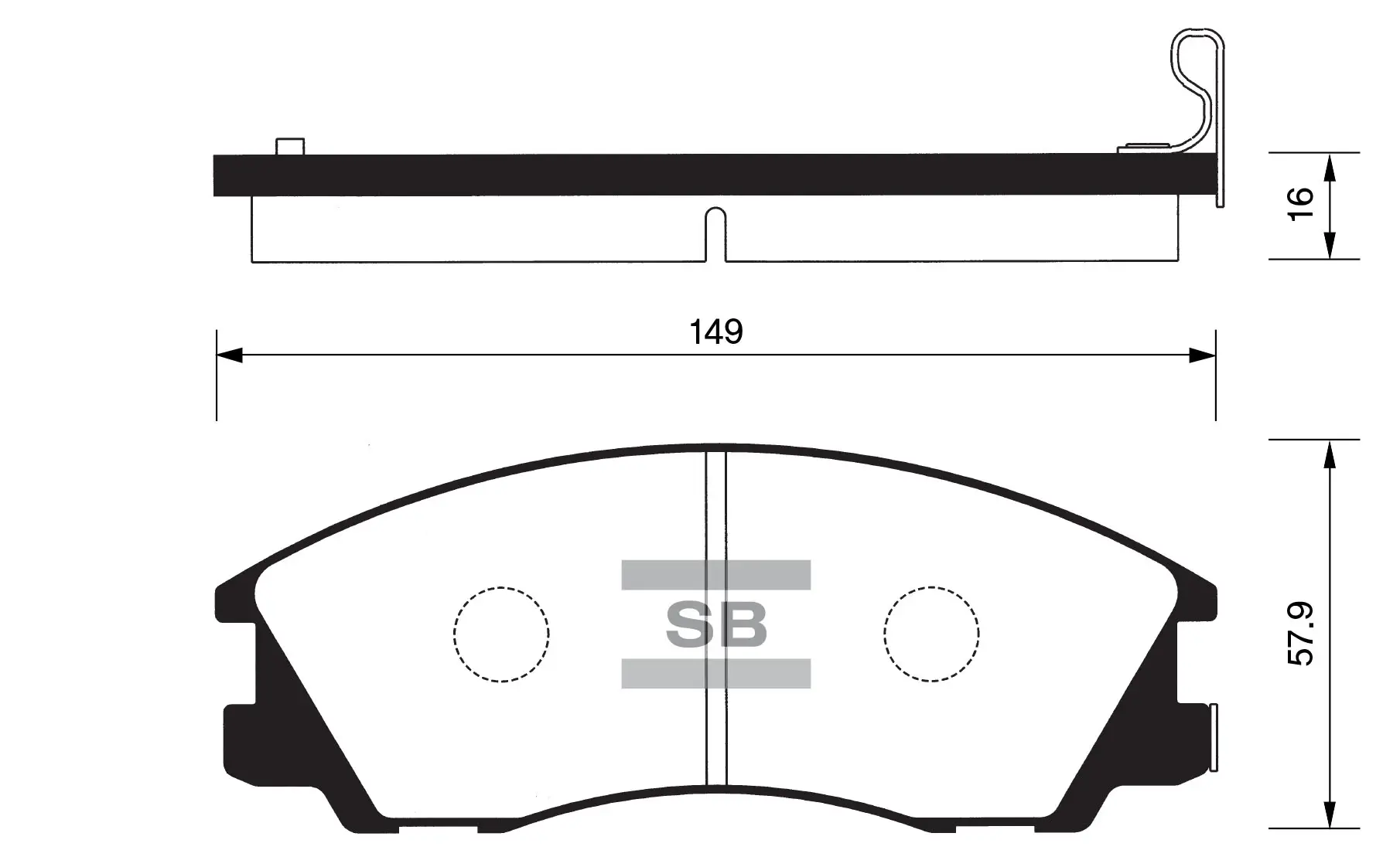 SANGSIN SP1097 BRAKE PADS