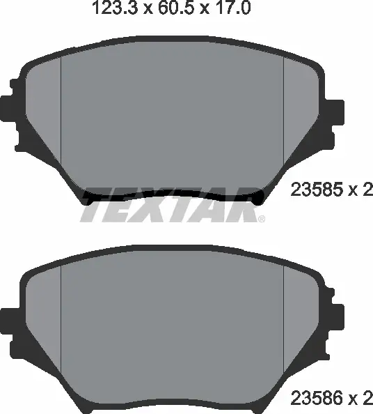 TEXTAR 2358501 BRAKE PADS