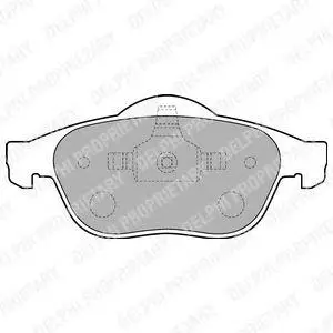 DELPHI LP1708 BRAKE PADS