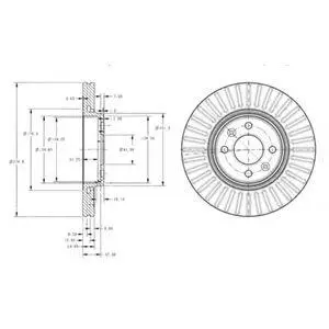 DELPHI BG3430 ROTOR DISC