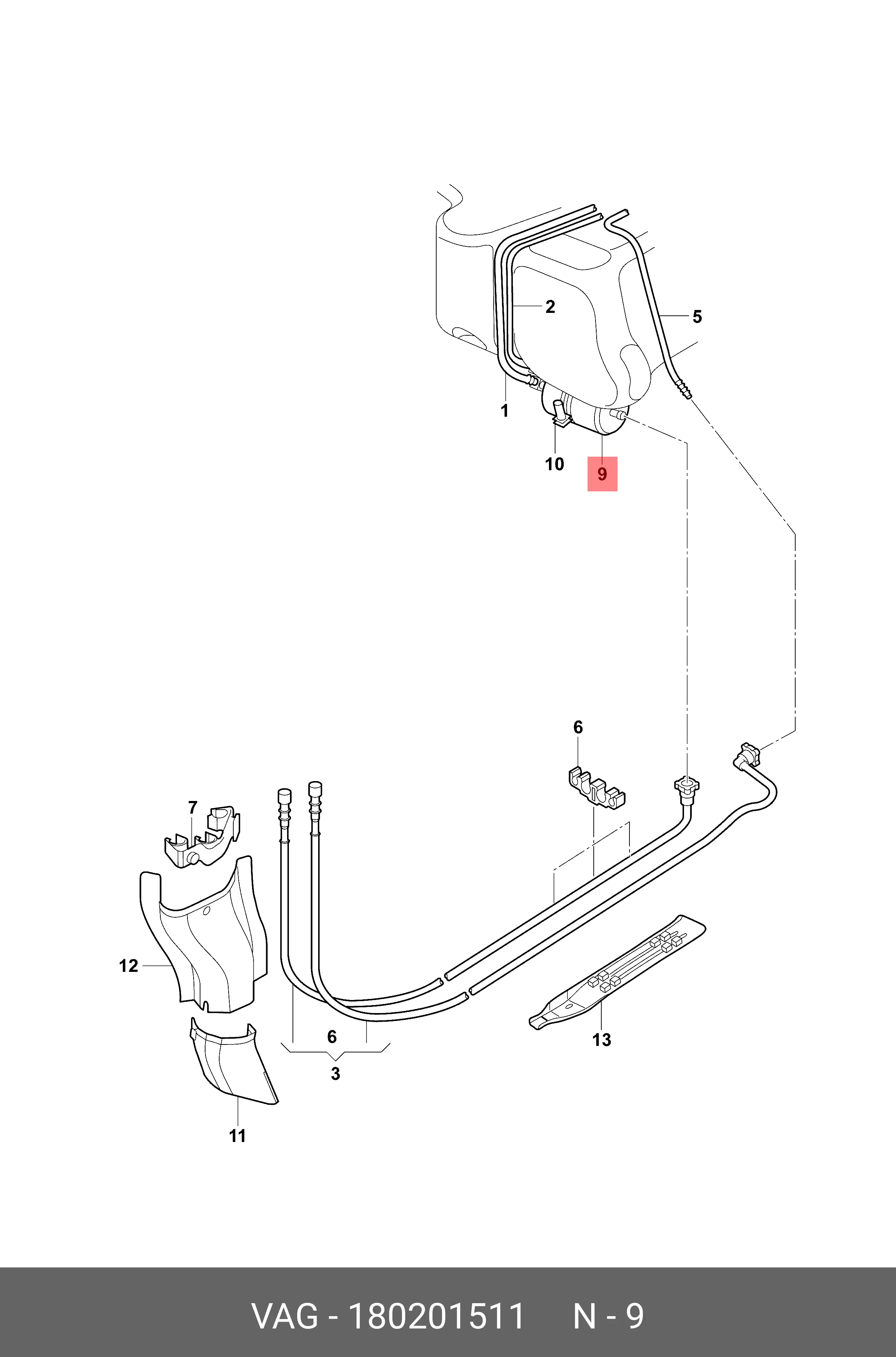VAG 180 201 511 PETROL FILTER (INJECTOR & CARBURETOR)