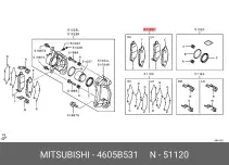MITSUBISHI 4605B531