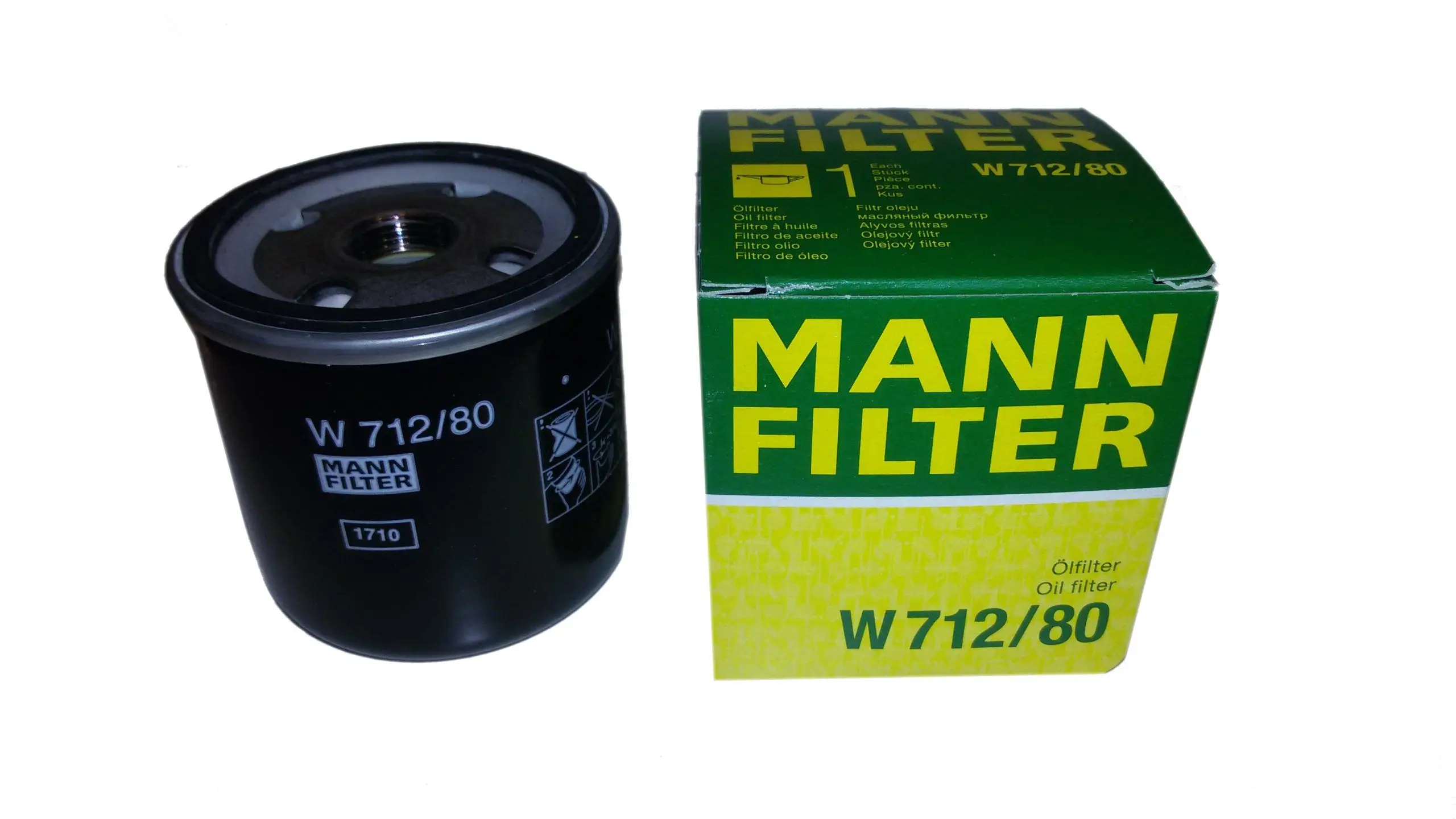 MANN-FILTER W712/80 OIL FILTER (SPIN-ON)