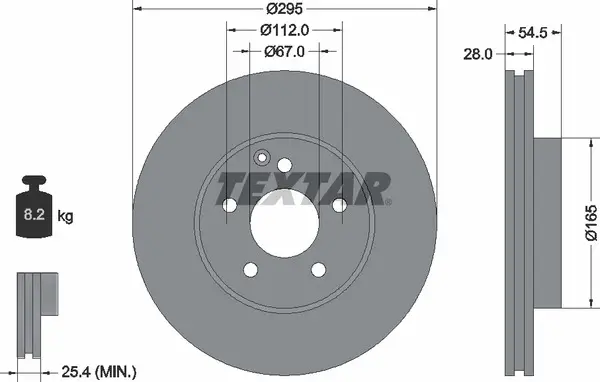TEXTAR 92115205 ROTOR DISC