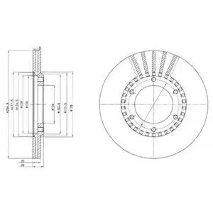 DELPHI BG2365 ROTOR DISC