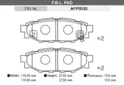 FBL AFP553S BRAKE PADS