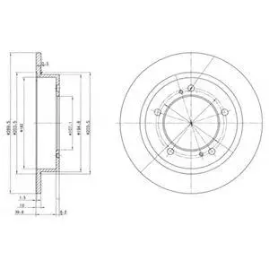 DELPHI BG2584 ROTOR DISC