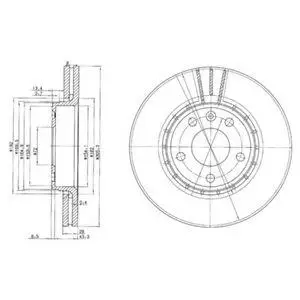DELPHI BG3768 ROTOR DISC