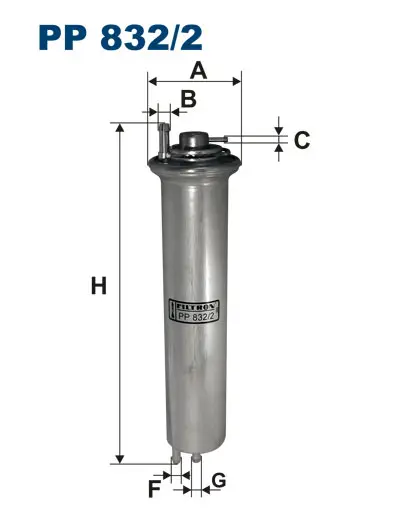 FILTRON PP 832/2 PETROL FILTER (INJECTOR & CARBURETOR)