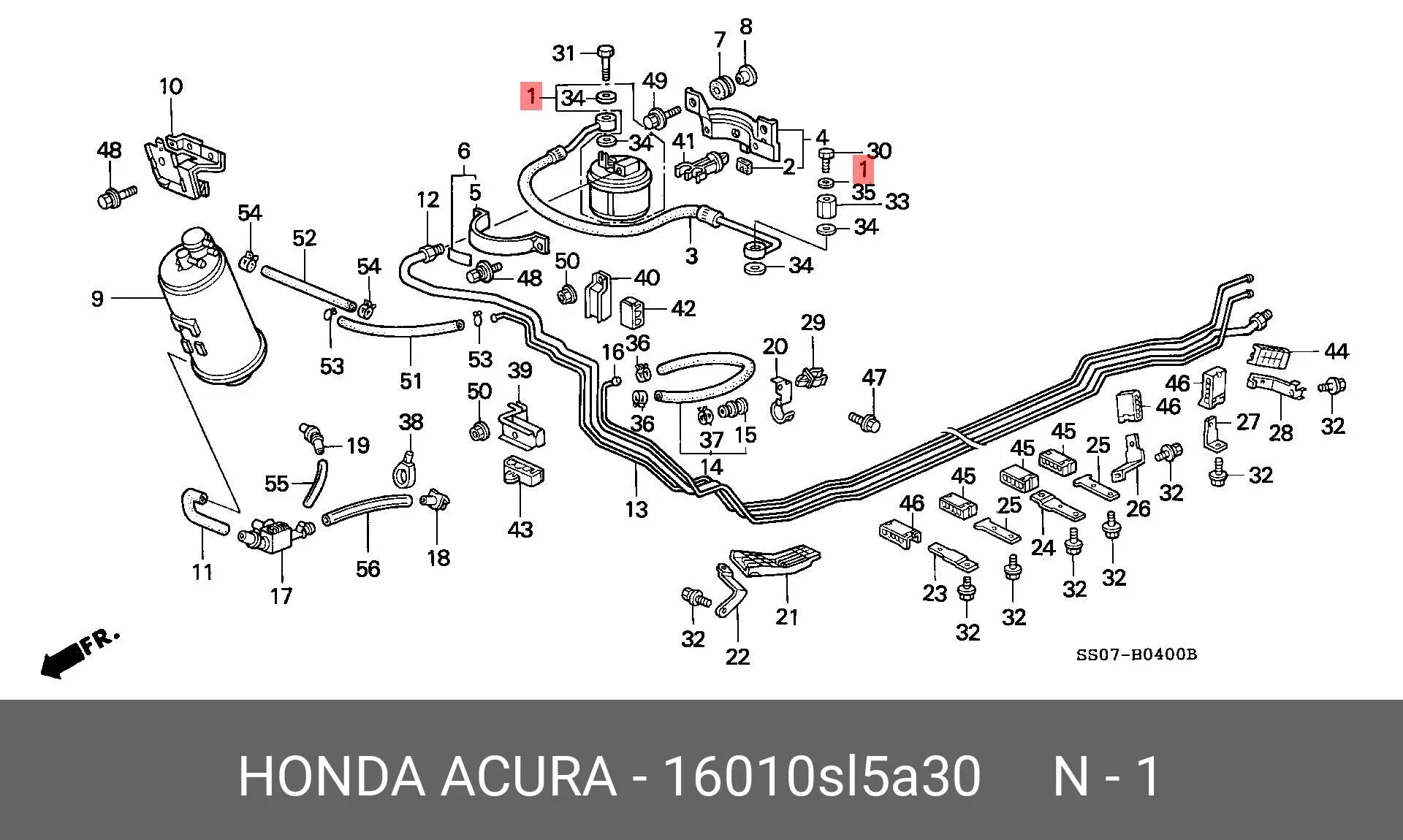 HONDA 16010-SL5-A30 PETROL FILTER (INJECTOR & CARBURETOR)
