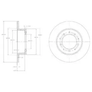 DELPHI BG2799 ROTOR DISC