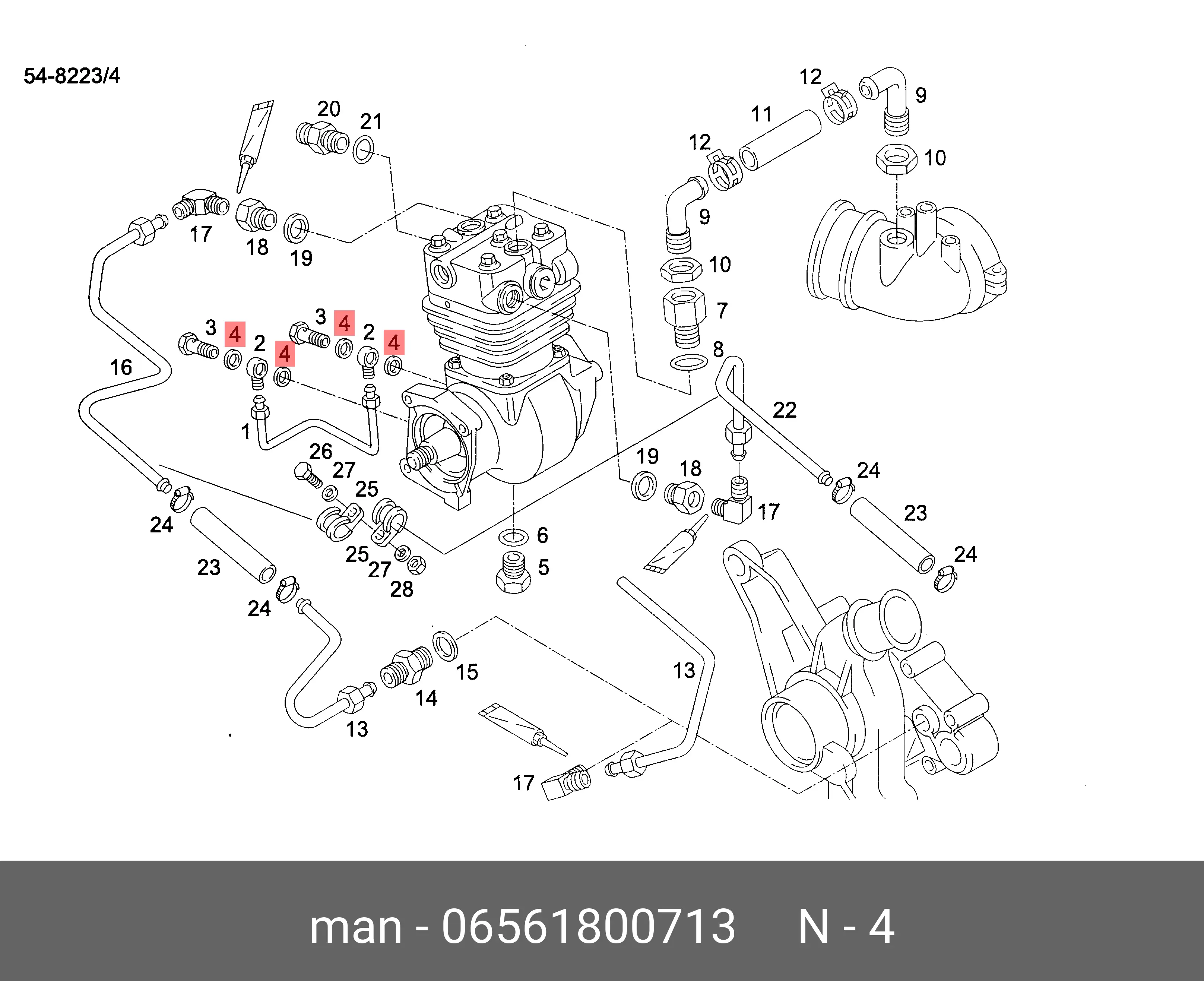 MAN 06.56180.0713 OIL DRAIN PLUG GASKET