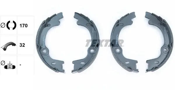 TEXTAR 91076400 BRAKE SHOE