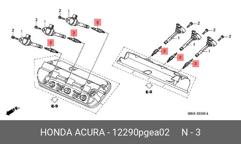HONDA 12290PGEA02 SPARK PLUG