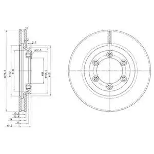 DELPHI BG3523 ROTOR DISC