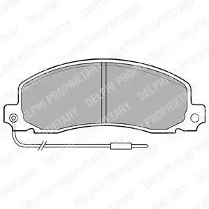 DELPHI LP504 BRAKE PADS